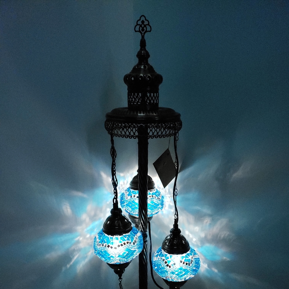 %100 Handmade Turkish Mosaic Table Lamp